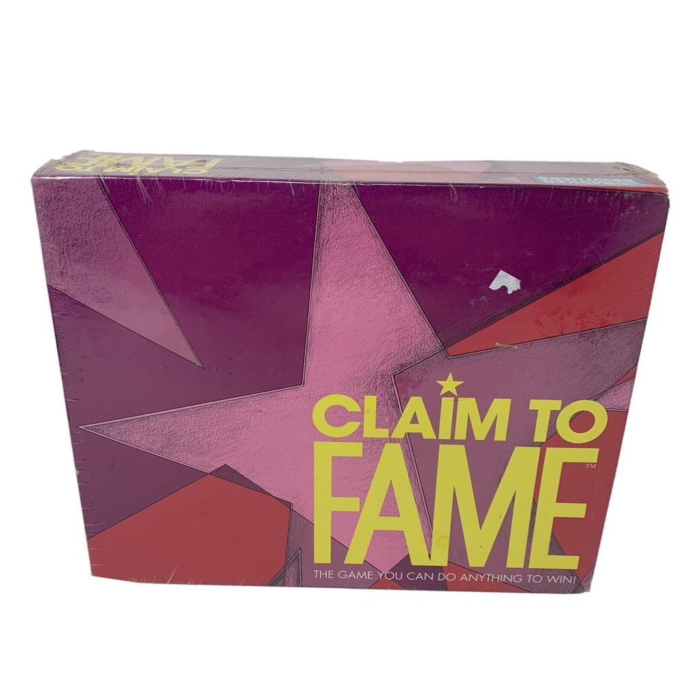 Claim to Fame Board Game 1990 Parker Brothers Brand NEW Sealed